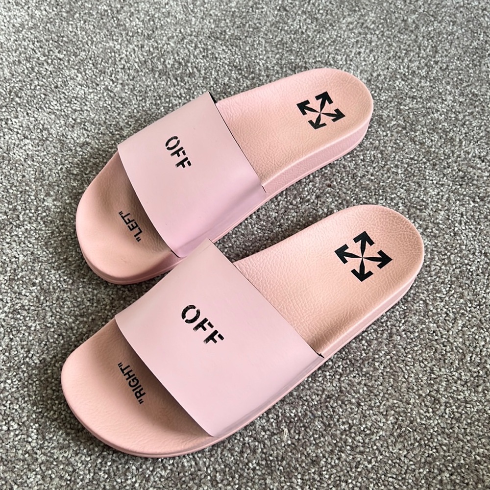 OFF-WHITE Pink Slides
